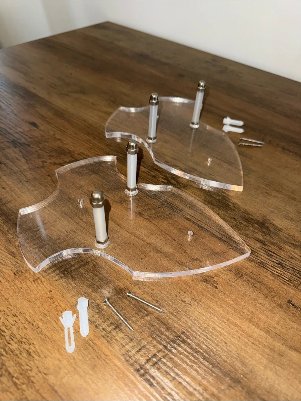 Acrylic Wall Mount Display Brackets for Swords or Knives
